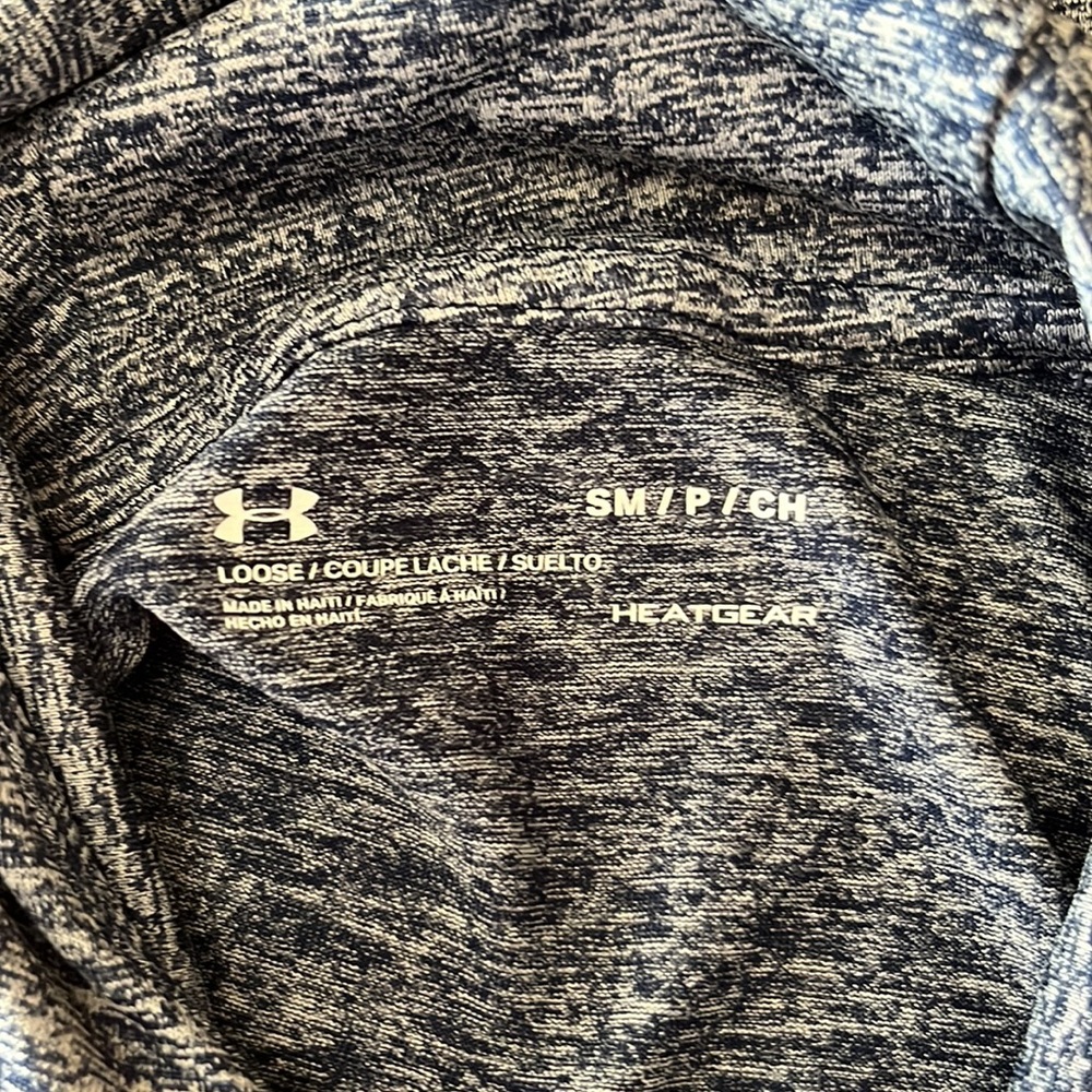 heather navy under armour hooded long sleeve small - Picture 2 of 3